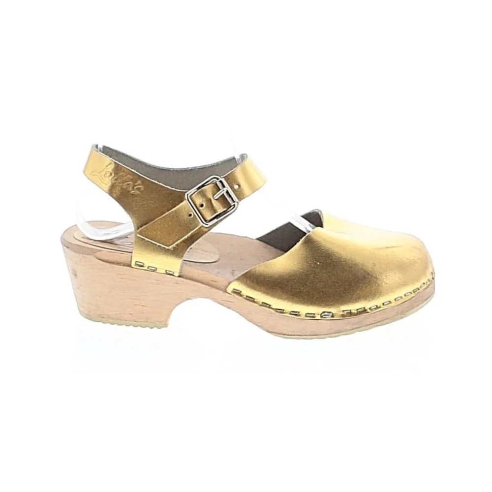Lotta Stylish Gold Women's Clogs size 4/34